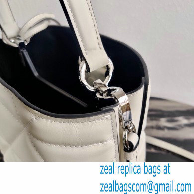 Prada Spectrum Leather Top Handle Bag 1BA319 White 2021 - Click Image to Close