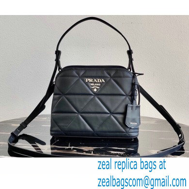 Prada Spectrum Small Leather Top Handle Bag 1BA311 Black 2021 - Click Image to Close