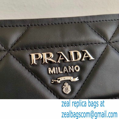 Prada Spectrum Small Leather Top Handle Bag 1BA311 Black 2021