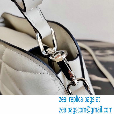 Prada Spectrum Small Leather Top Handle Bag 1BA311 White 2021