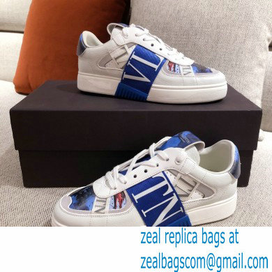 Valentino Low-top Calfskin VL7N Sneakers with Bands 16 2021