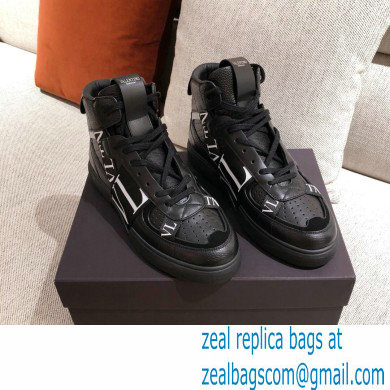 Valentino Mid-Top Calfskin VL7N Sneakers with Bands 01 2021 - Click Image to Close