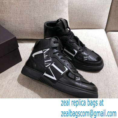 Valentino Mid-Top Calfskin VL7N Sneakers with Bands 01 2021 - Click Image to Close