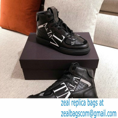 Valentino Mid-Top Calfskin VL7N Sneakers with Bands 01 2021 - Click Image to Close