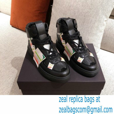 Valentino Mid-Top Calfskin VL7N Sneakers with Bands 06 2021 - Click Image to Close