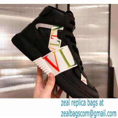 Valentino Mid-Top Calfskin VL7N Sneakers with Bands 06 2021 - Click Image to Close