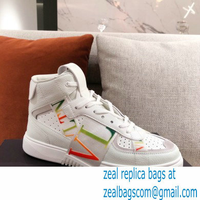 Valentino Mid-Top Calfskin VL7N Sneakers with Bands 07 2021