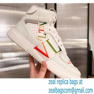 Valentino Mid-Top Calfskin VL7N Sneakers with Bands 07 2021