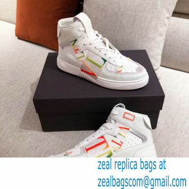 Valentino Mid-Top Calfskin VL7N Sneakers with Bands 07 2021