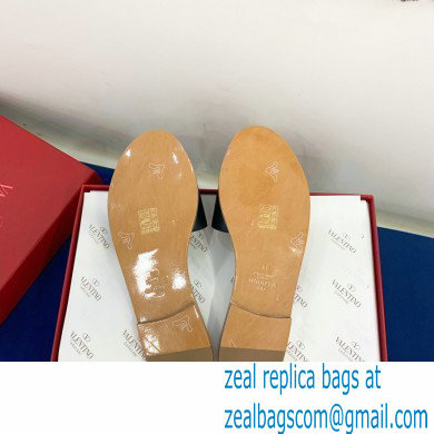 Valentino VLogo Signature Slide Sandals Black/Crystals 2021