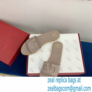Valentino VLogo Signature Slide Sandals Camel 2021