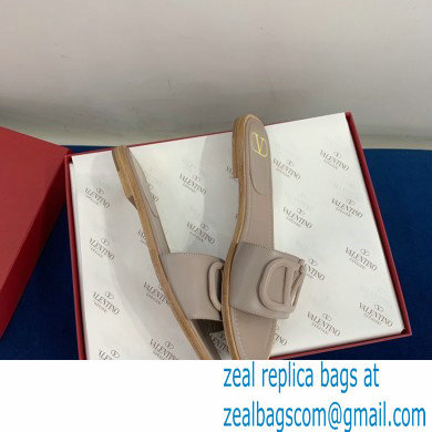 Valentino VLogo Signature Slide Sandals Camel 2021