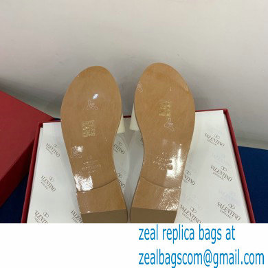 Valentino VLogo Signature Slide Sandals Creamy 2021