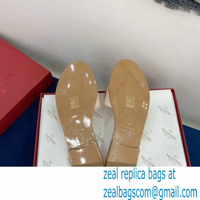 Valentino VLogo Signature Slide Sandals Nude Pink 2021
