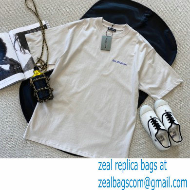 balenciaga logo printed T-shirt WHITE 2021