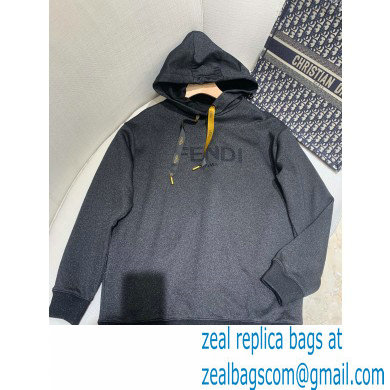 fendi logo printed sweatshirt black 2021