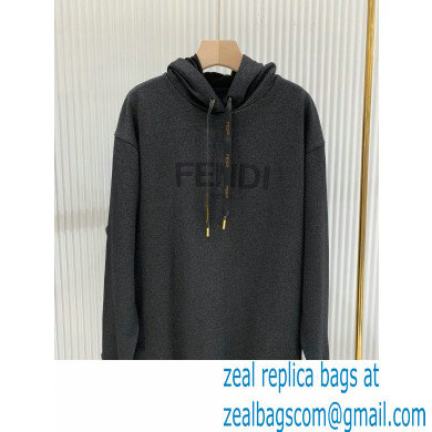 fendi logo printed sweatshirt black 2021