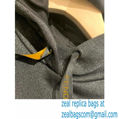 fendi logo printed sweatshirt black 2021 - Click Image to Close