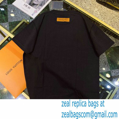 louis vuitton building printed T-shirt black 2021