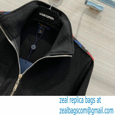 louis vuitton game on jacket and pants black 2021