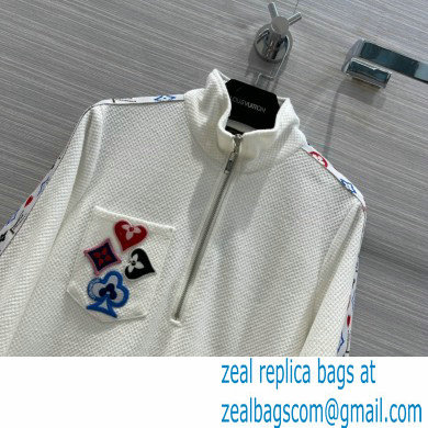 louis vuitton game on jacket and pants white 2021 - Click Image to Close