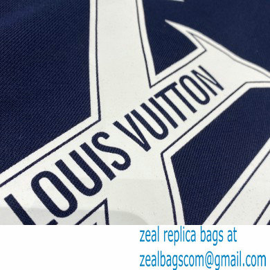 louis vuitton white/blue hooded sweatshirt 2021