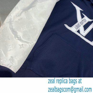 louis vuitton white/blue hooded sweatshirt 2021 - Click Image to Close