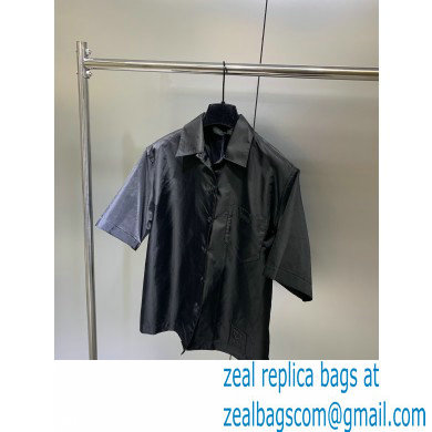 prada Re-Nylon Gabardine short-sleeved shirt black 2020