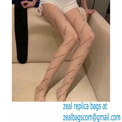 Balenciaga Logo Pantyhose Tights 03