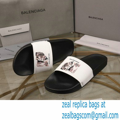 Balenciaga Logo Piscine Pool Slides Sandals 03 2021 - Click Image to Close