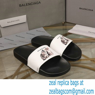 Balenciaga Logo Piscine Pool Slides Sandals 03 2021 - Click Image to Close