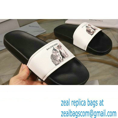 Balenciaga Logo Piscine Pool Slides Sandals 03 2021 - Click Image to Close