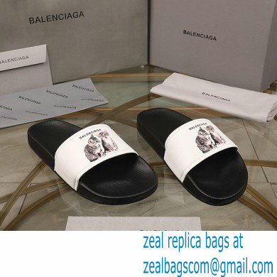 Balenciaga Logo Piscine Pool Slides Sandals 03 2021 - Click Image to Close