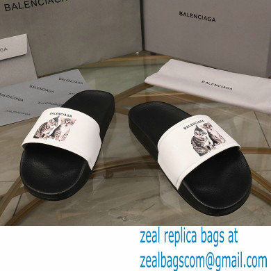 Balenciaga Logo Piscine Pool Slides Sandals 03 2021 - Click Image to Close