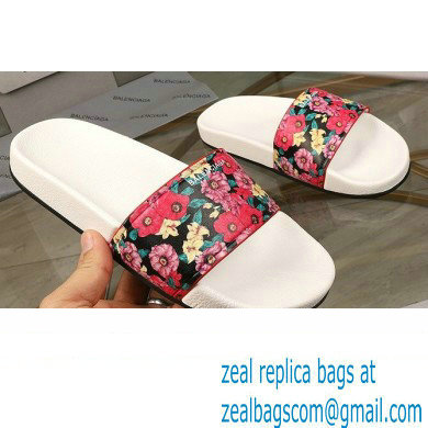 Balenciaga Logo Piscine Pool Slides Sandals 08 2021 - Click Image to Close