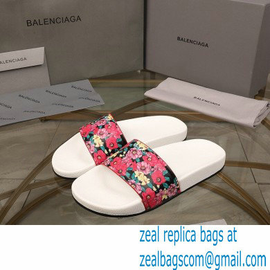 Balenciaga Logo Piscine Pool Slides Sandals 08 2021 - Click Image to Close