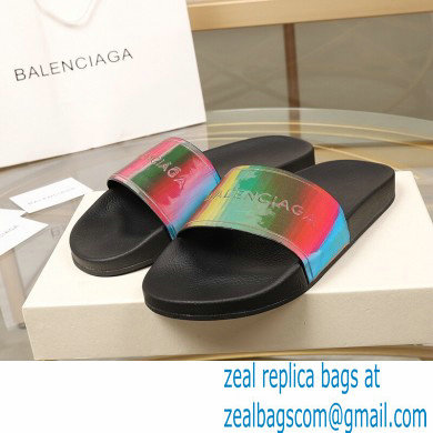 Balenciaga Logo Piscine Pool Slides Sandals 09 2021