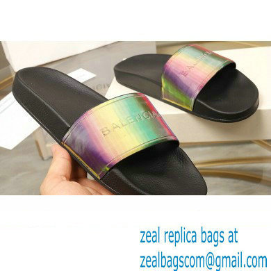 Balenciaga Logo Piscine Pool Slides Sandals 09 2021 - Click Image to Close