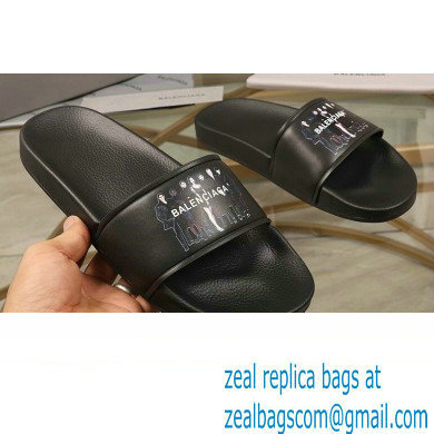 Balenciaga Logo Piscine Pool Slides Sandals 11 2021