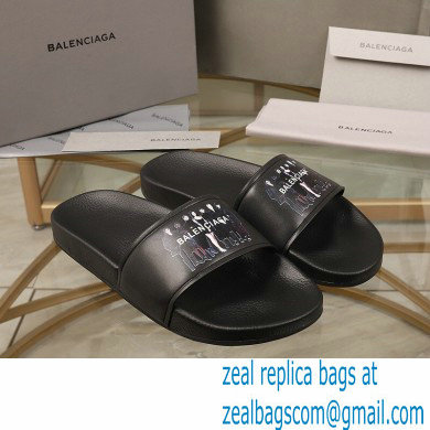 Balenciaga Logo Piscine Pool Slides Sandals 11 2021