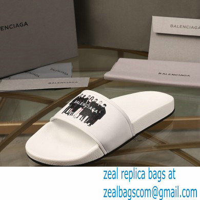 Balenciaga Logo Piscine Pool Slides Sandals 12 2021