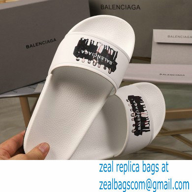 Balenciaga Logo Piscine Pool Slides Sandals 12 2021