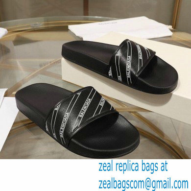 Balenciaga Logo Piscine Pool Slides Sandals 13 2021 - Click Image to Close