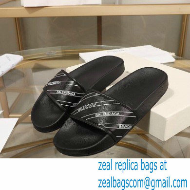 Balenciaga Logo Piscine Pool Slides Sandals 13 2021 - Click Image to Close