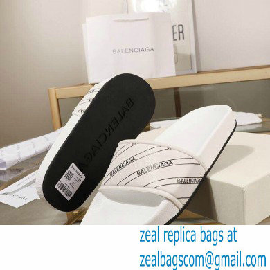 Balenciaga Logo Piscine Pool Slides Sandals 14 2021 - Click Image to Close