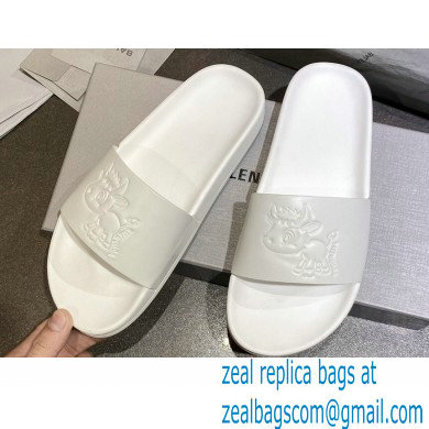 Balenciaga Logo Piscine Pool Slides Sandals 19 2021 - Click Image to Close