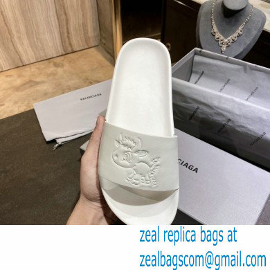 Balenciaga Logo Piscine Pool Slides Sandals 19 2021 - Click Image to Close