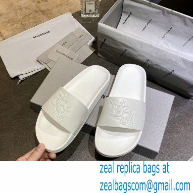 Balenciaga Logo Piscine Pool Slides Sandals 19 2021