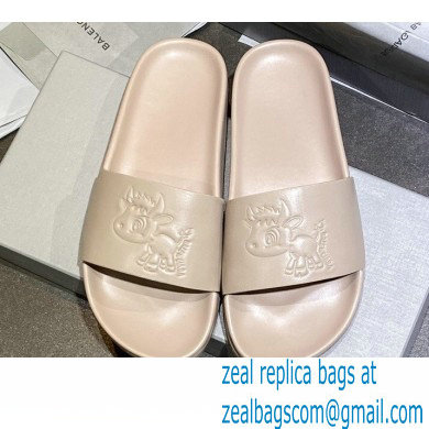 Balenciaga Logo Piscine Pool Slides Sandals 21 2021 - Click Image to Close