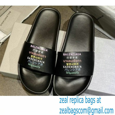 Balenciaga Logo Piscine Pool Slides Sandals 23 2021